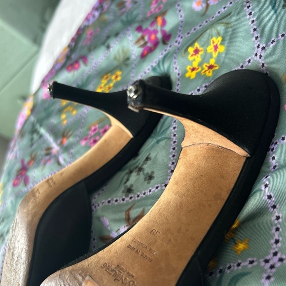 🪩 Vintage YSL Kitten Heels with Studded Ball 🪩 - Picture 4 of 5